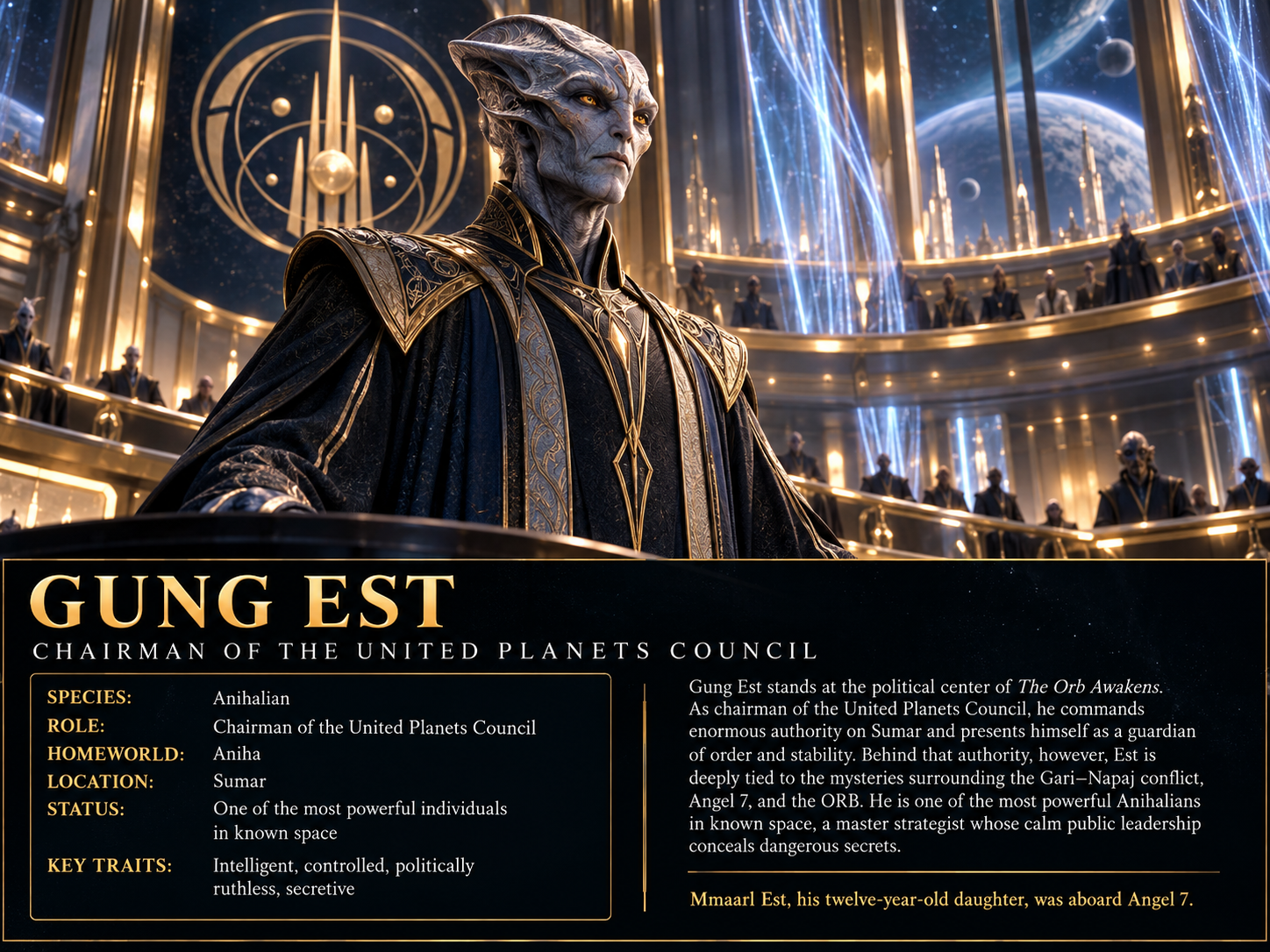 Gung Est — Chairman of the United Planets