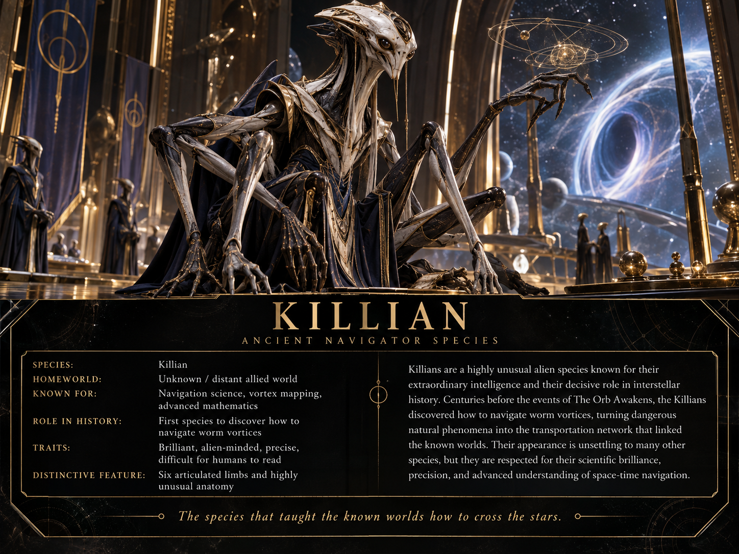 Killian — Ancient Navigator Species